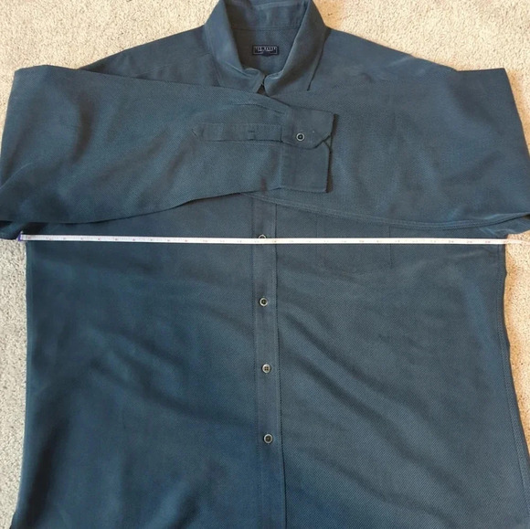 TED BAKER London Men's Size 6 Casual Shirt 60% Polynosic/40% Polyester Button - Picture 4 of 11